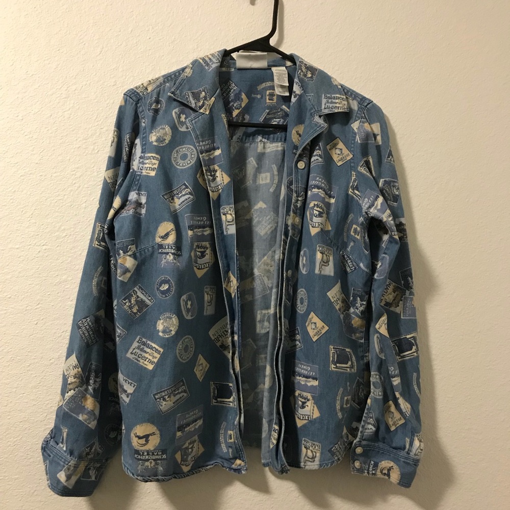 liz claiborne authentic and unique jean jacket
